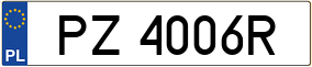 Trailer License Plate